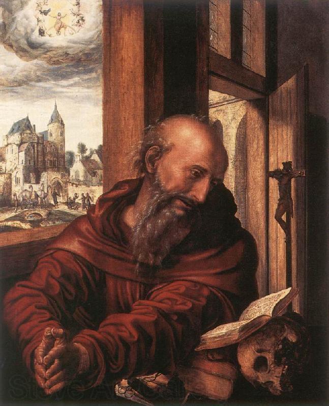 HEMESSEN, Jan Sanders van St Jerome af Spain oil painting art